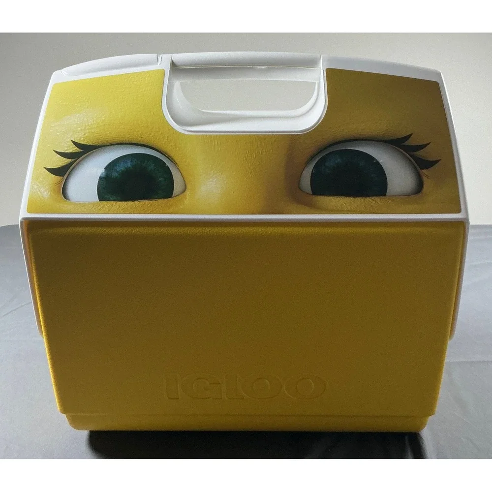Igloo Post Malone Playmate Elite Cooler Yellow White Limited Edition Grillz Eye‎